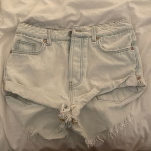 Size 24, white, one teaspoon high waisted shorts. Style bandit.